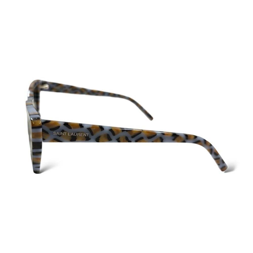 SAINT LAURENT  VIOLET/GREY Tortoise Shell Cat Eye Sunglasses - Picture 4 of 12